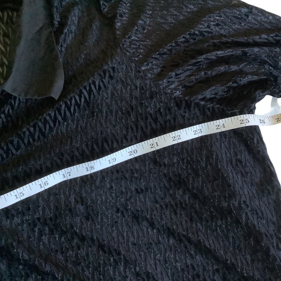 3X Sheer I.N.C. International Concepts Long Sleeve Shirt Black  Button-Up - Picture 5 of 9